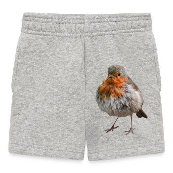 Disheveled Robin - Baby Shorts - heather grey - Front
