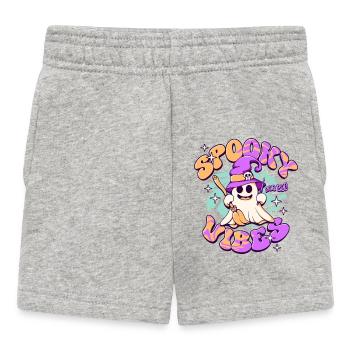 Gruselige Stimmung Halloween Geist - Baby Shorts - Grau meliert - Vorne