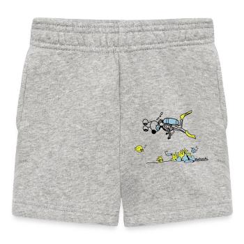 Matrechi liebt tauchen - Baby Shorts - Grau meliert - Vorne