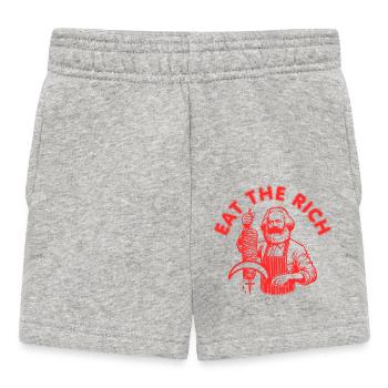 Eat the rich - Short Bébé - gris chiné - Devant