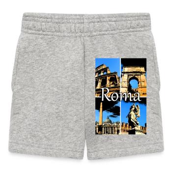 Roma Collage Comic sign lettering - Baby Shorts - Grau meliert - Vorne