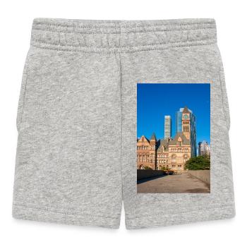 Altes Rathaus, Toronto, Kanada - Baby Shorts - Grau meliert - Vorne