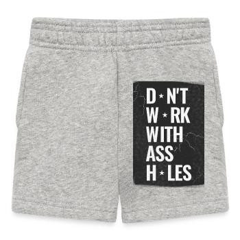 Arbeitskollegen sind Stress - Baby Shorts - Grau meliert - Vorne