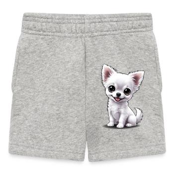 Baby Chihuahua (Puchi) - Baby Shorts - heather grey - Front