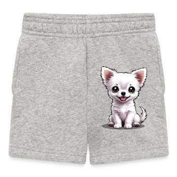 Bébé chihuahua (Puchi) - Short Bébé - gris chiné - Devant