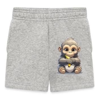 Baby Gorilla - Baby Shorts - heather grey - Front