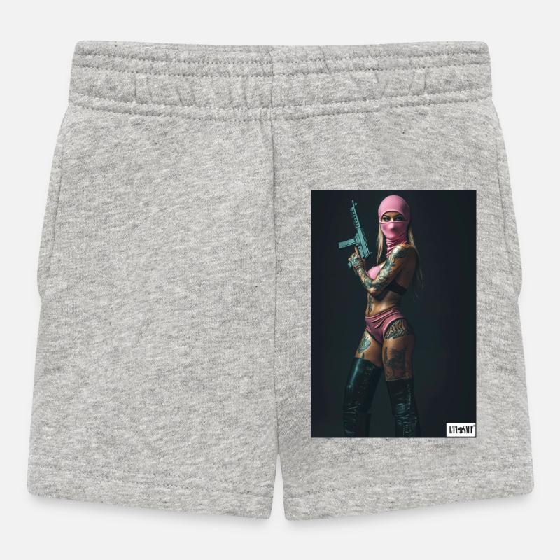 Bonnie solitaire - Short Bébé - gris chiné