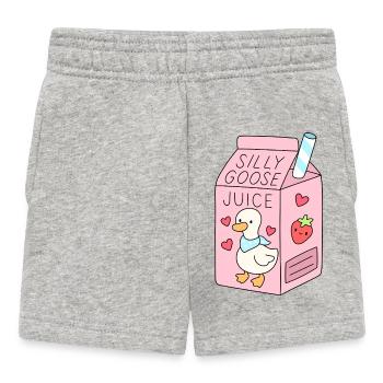 dumme gänse saft süße gans getränk - Baby Shorts - Grau meliert - Vorne