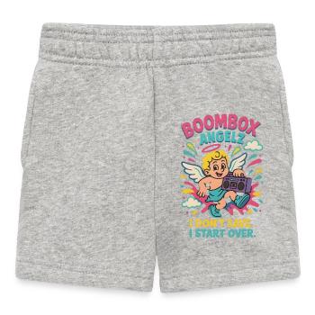 Boombox Angelz – Recommencer - Short Bébé - gris chiné - Devant