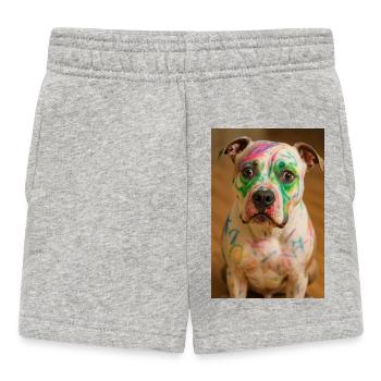 Le chien peint - Short Bébé - gris chiné - Devant