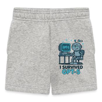 I Survived GPT-5 - Baby Shorts - Grau meliert - Vorne
