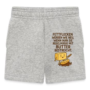 Taches de graisse Dicton de beurre - Short Bébé - gris chiné - Devant