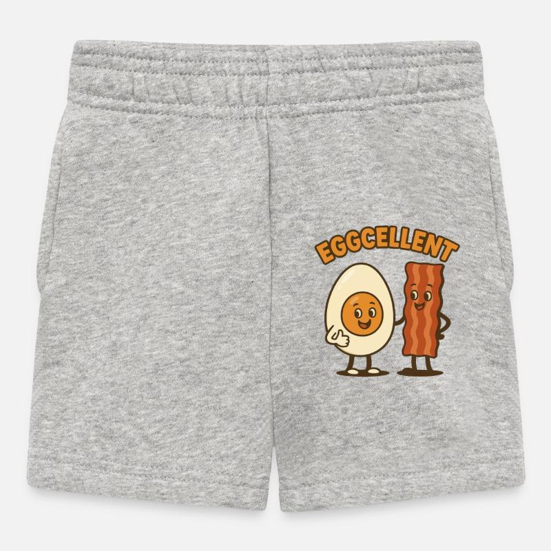 Eggcellent - Baby Shorts - Grau meliert