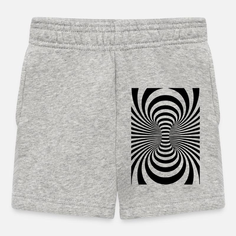 Cool Art,Art,Art,Design,Cercles, - Short Bébé - gris chiné