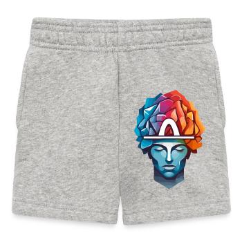 Männer Denken - Baby Shorts - Grau meliert - Vorne