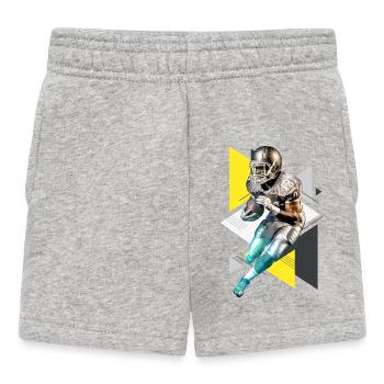 American Football Player USA America Sports Retro - Baby Shorts - heather grey - Front