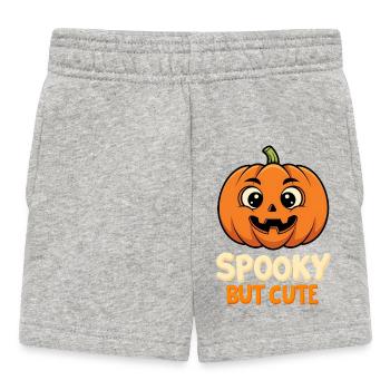 Cute but scary – Pumpkin Halloween Kawaii - Baby Shorts - heather grey - Front
