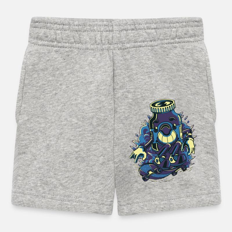 Skate Energy - Short Bébé - gris chiné