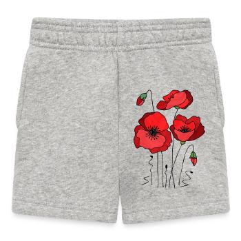 Blumen - Short Bébé - gris chiné - Devant