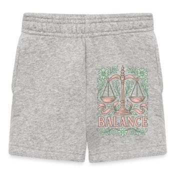 Signe astrologique balance - Short Bébé - gris chiné - Devant