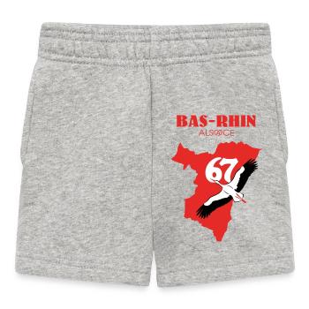 Bas-Rhin 67  - Short Bébé - gris chiné - Devant
