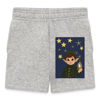 Lutin lumière sous les étoiles - Short Bébé - gris chiné - Devant