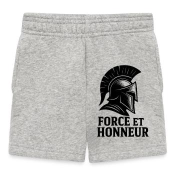 Strength & Honor – Spartanischer Stil - Baby Shorts - Grau meliert - Vorne