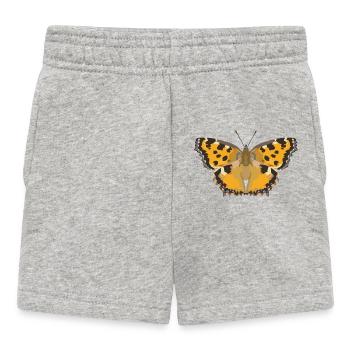 Schmetterlinge: Der Große Fuchs - Baby Shorts - Grau meliert - Vorne