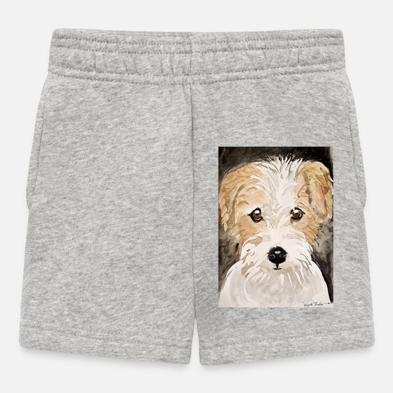 Chiot terrier, - Short Bébé - gris chiné