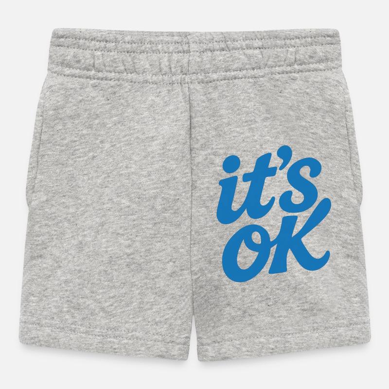 C’est correct pour le lettrage style de rue - Short Bébé - gris chiné