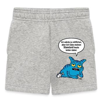 Standard dabei - Zooki Anti-Flirt Spruch - Baby Shorts - heather grey - Front