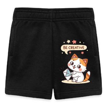 Creative Kawaii Cat - Baby Shorts - black - Front