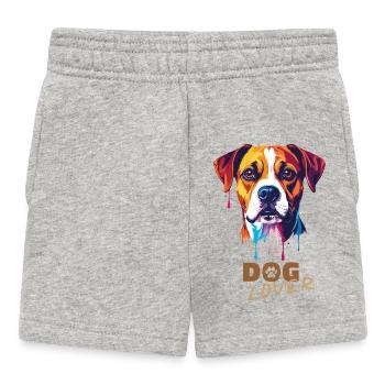 Dog lover - Baby Shorts - heather grey - Front