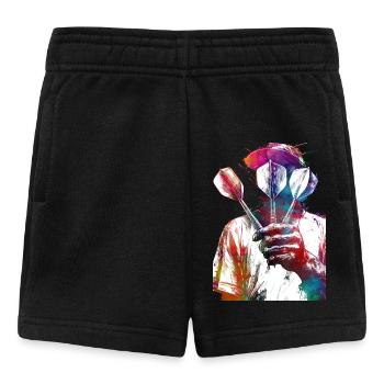 Joueur de fléchettes Art sportif #darts #sport - Short Bébé - noir - Devant