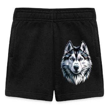 Husky Dogs Amoureux Amour des Huskies sibériens - Short Bébé - noir - Devant