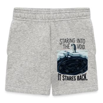 Staring into the abyss - Baby Shorts - heather grey - Front