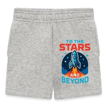 Vers les étoiles et au-delà - Short Bébé - gris chiné - Devant