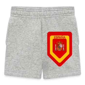 Spanien Wappen Druck - Baby Shorts - Grau meliert - Vorne