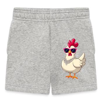 Chicken - Baby Shorts - heather grey - Front