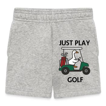 Spiel einfach Golf: Duck dich im Golfwagen - Baby Shorts - Grau meliert - Vorne