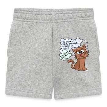 Du denkst deine Meinung interessiert mich? - Baby Shorts - Grau meliert - Vorne