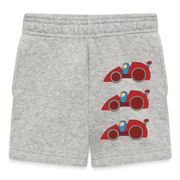 Course automobile - Short Bébé - gris chiné - Devant