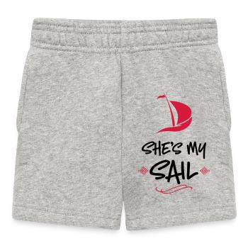 mariage - Short Bébé - gris chiné - Devant