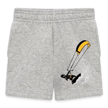 Kitesurfen und Wellen flex - Baby Shorts - Grau meliert - Vorne