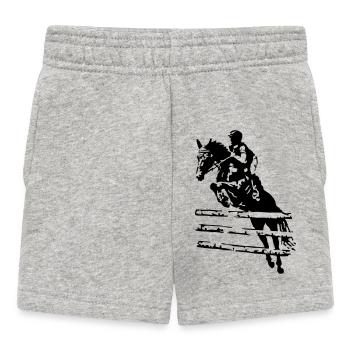 Show Jumper Rider - Baby Shorts - heather grey - Front