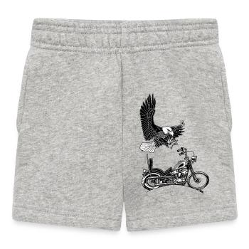0906 Eagle Chopper Knöchelkopf - Baby Shorts - Grau meliert - Vorne
