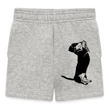 Teckels - Short Bébé - gris chiné - Devant