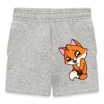 Glücklicher Fuchs - Baby Shorts - Grau meliert - Vorne