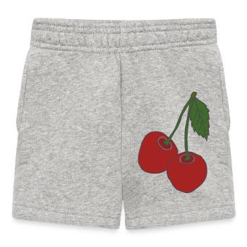 kirschen - Baby Shorts - Grau meliert - Vorne