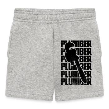 Plumber - Baby Shorts - heather grey - Front